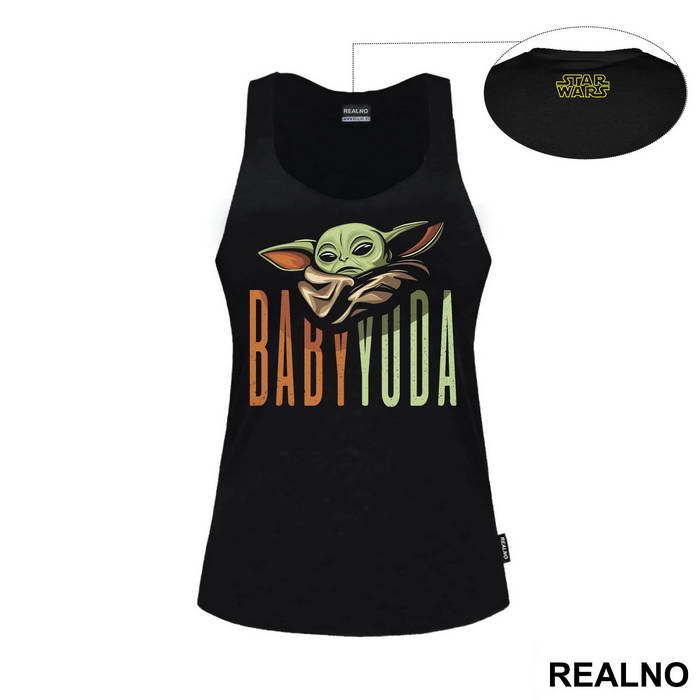 Baby Yoda Tall Text - Mandalorian - Star Wars