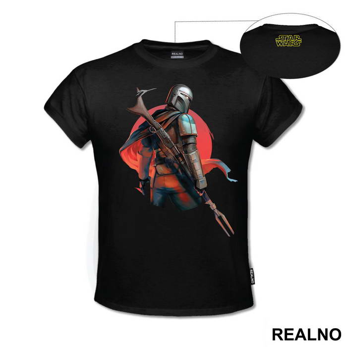 The Bounty Hunter With His Back Turned - Mandalorian - Star Wars