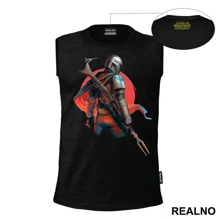 The Bounty Hunter With His Back Turned - Mandalorian - Star Wars