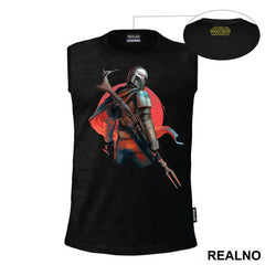 The Bounty Hunter With His Back Turned - Mandalorian - Star Wars