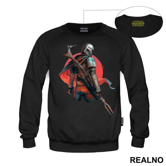 The Bounty Hunter With His Back Turned - Mandalorian - Star Wars
