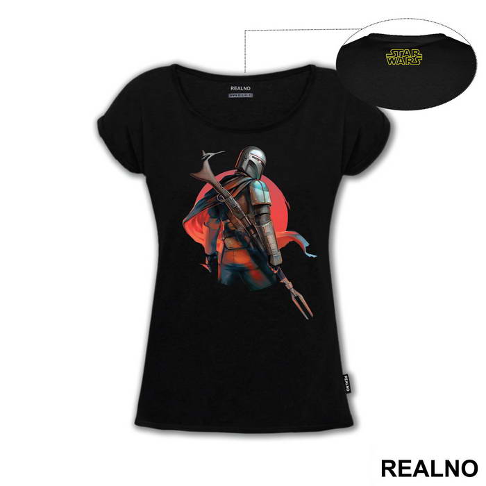 The Bounty Hunter With His Back Turned - Mandalorian - Star Wars