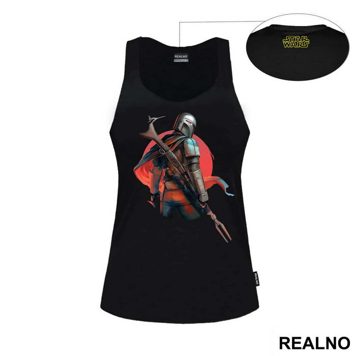 The Bounty Hunter With His Back Turned - Mandalorian - Star Wars