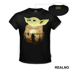 Baby Yoda Double Exposure - Mandalorian - Star Wars
