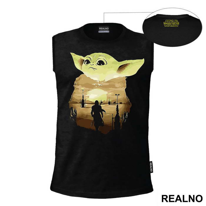 Baby Yoda Double Exposure - Mandalorian - Star Wars