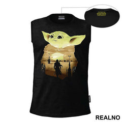 Baby Yoda Double Exposure - Mandalorian - Star Wars