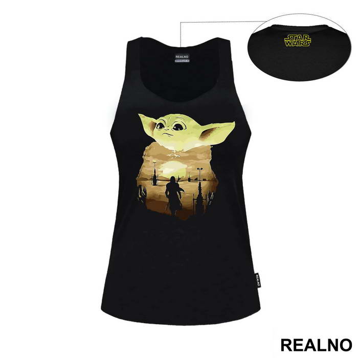Baby Yoda Double Exposure - Mandalorian - Star Wars