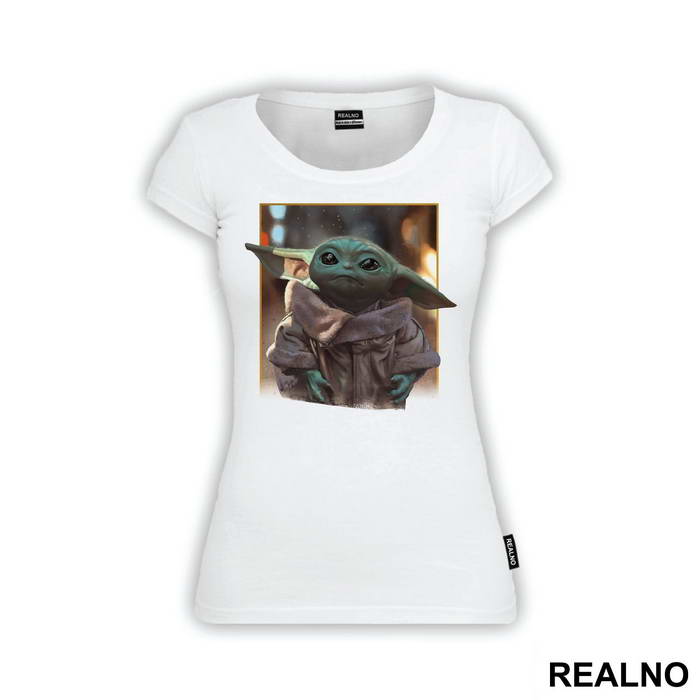 Cute Yoda Looking Up - Mandalorian - Star Wars