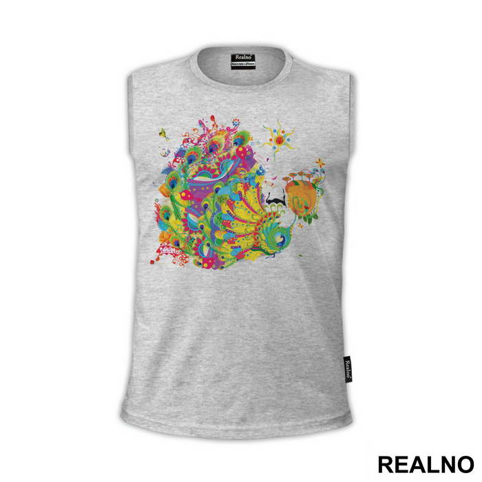 Vivacious Peacock Dance - Art - Majica