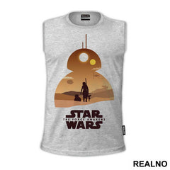 BB-8 And Ray Walking Together - Star Wars