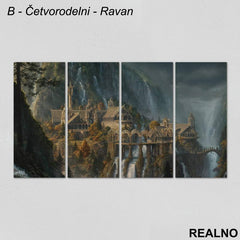Rivendell - Lord Of The Rings - Slika na platnu - Kanvas