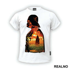 Darth Vader Double Exposure Sunset - Star Wars