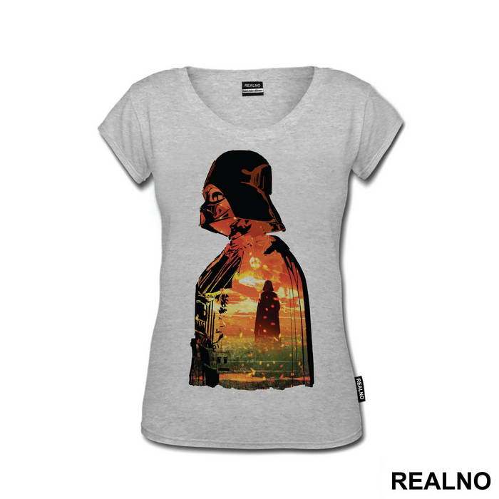 Darth Vader Double Exposure Sunset - Star Wars