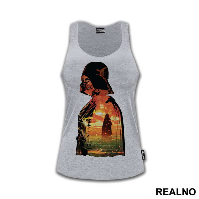 Darth Vader Double Exposure Sunset - Star Wars