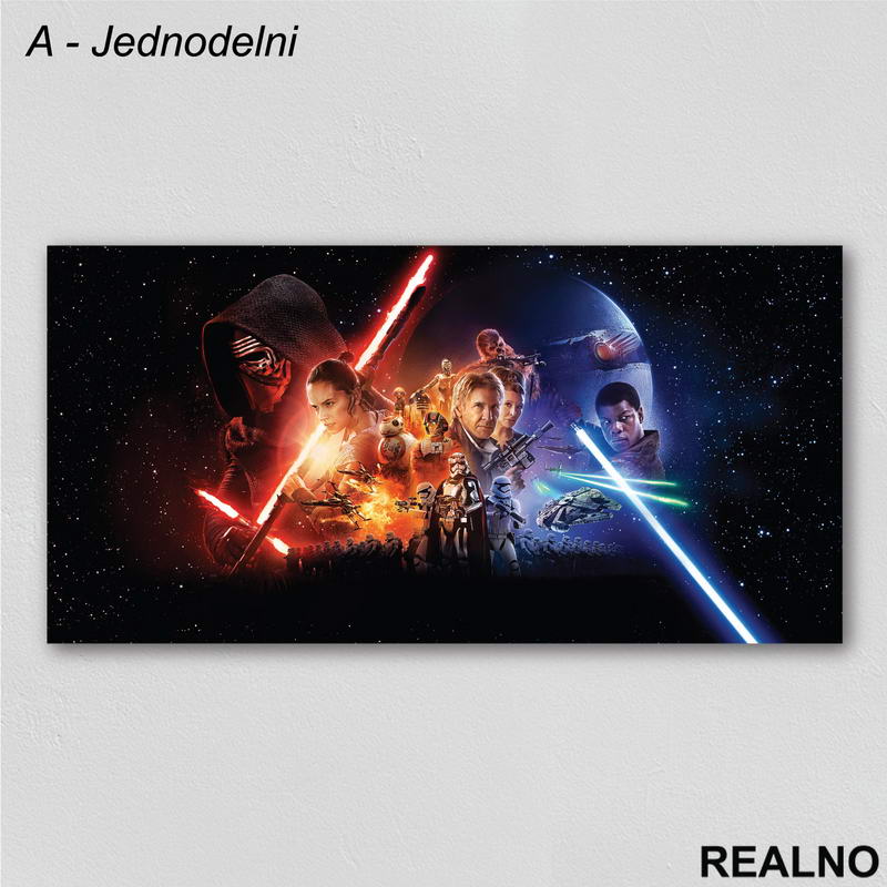 Star Wars - Caracters - Slika na platnu - Kanvas