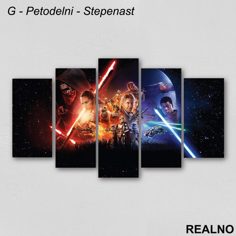 Star Wars - Caracters - Slika na platnu - Kanvas