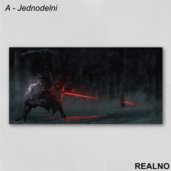 Kylo Ren And Lightsaber - Darth Vader - Dark - Star Wars - Slika na platnu - Kanvas