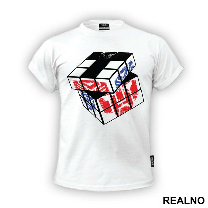 Autobot And Decepticon Rubic's Cube - Transformers - Majica