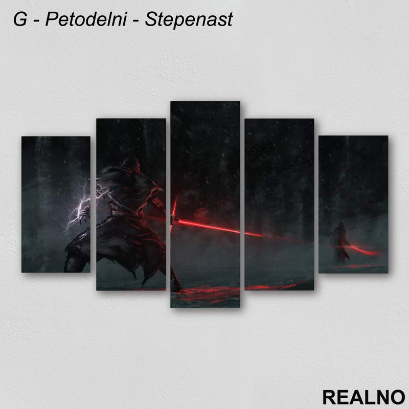Kylo Ren And Lightsaber - Darth Vader - Dark - Star Wars - Slika na platnu - Kanvas