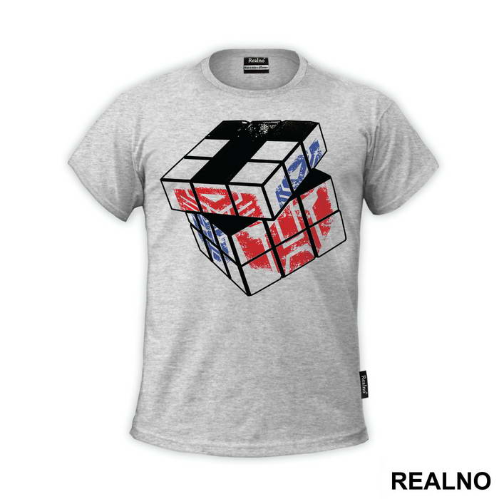 Autobot And Decepticon Rubic's Cube - Transformers - Majica