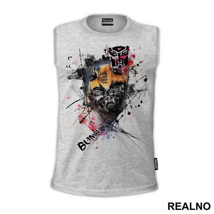 Bumblebee Head Paint Splash  - Transformers