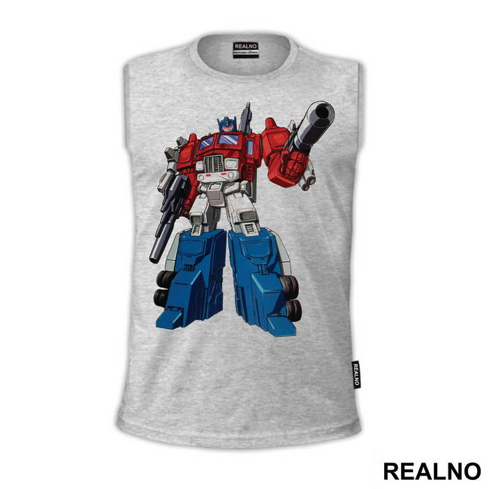 Prime Standing With A Gun - Transformers