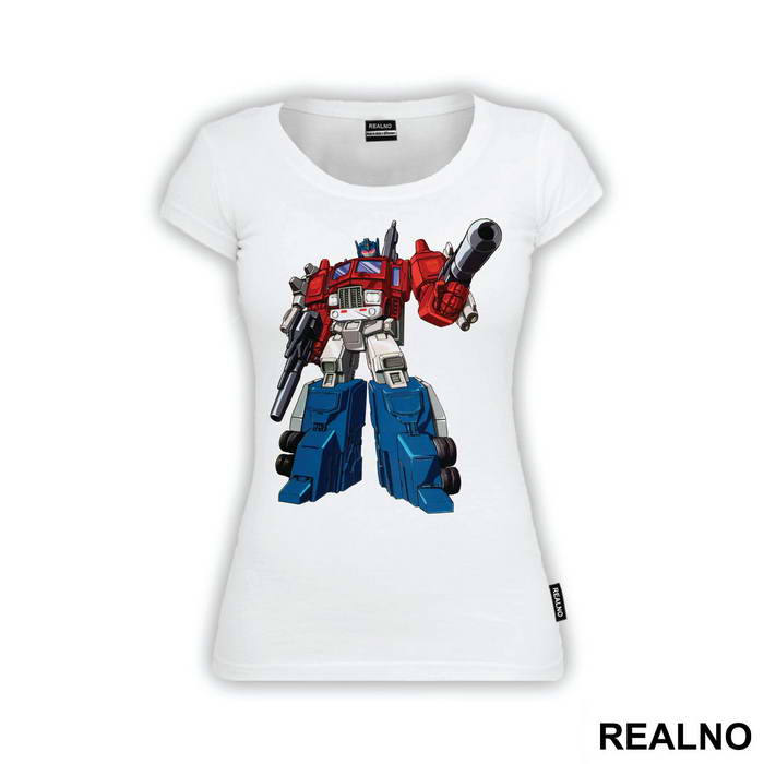 Prime Standing With A Gun - Transformers