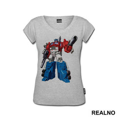 Prime Standing With A Gun - Transformers