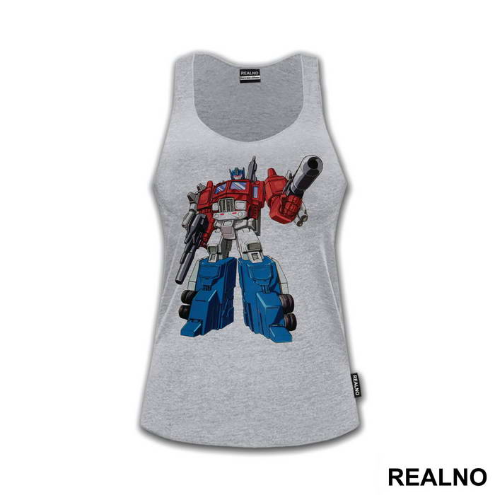 Prime Standing With A Gun - Transformers