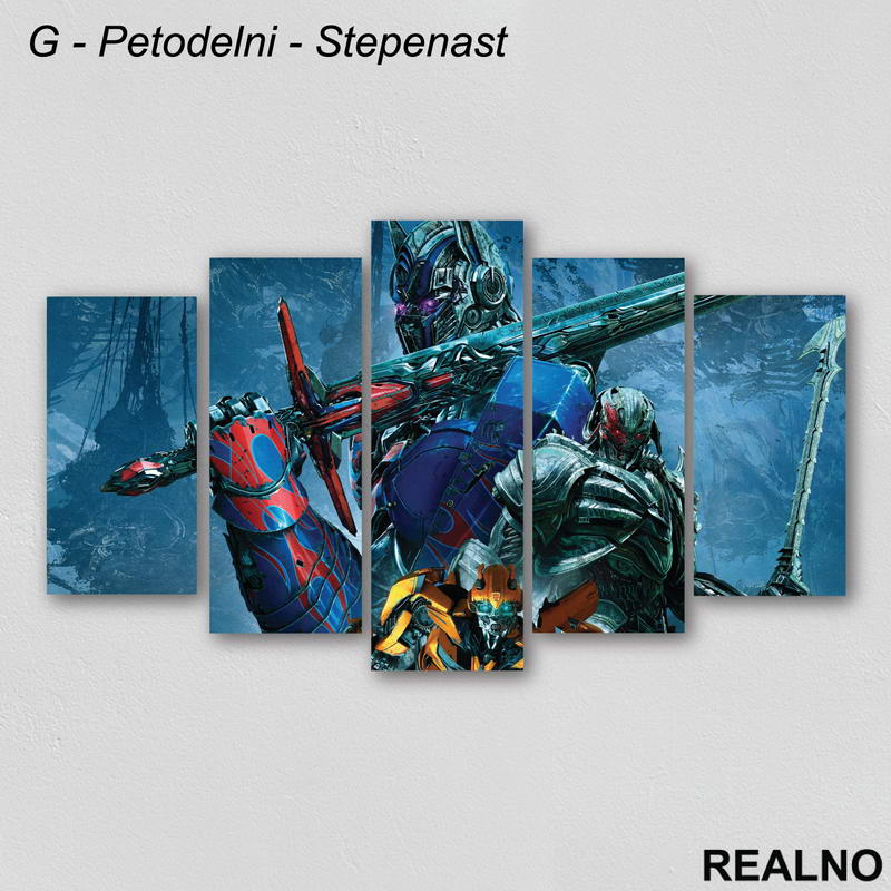The Last Knight Bumblebee, Megatron And Optimus Prime - Transformers - Slika na platnu - Kanvas