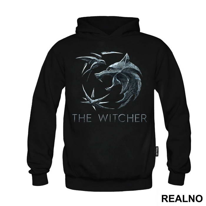 Metallic Wolf Sign With Birds - The Witcher