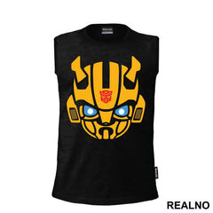 Bumblebee Head With Blue Eyes - Transformers