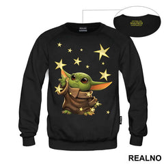 Baby Yoda Reaching For The Stars - Yoda - Mandalorian - Star Wars