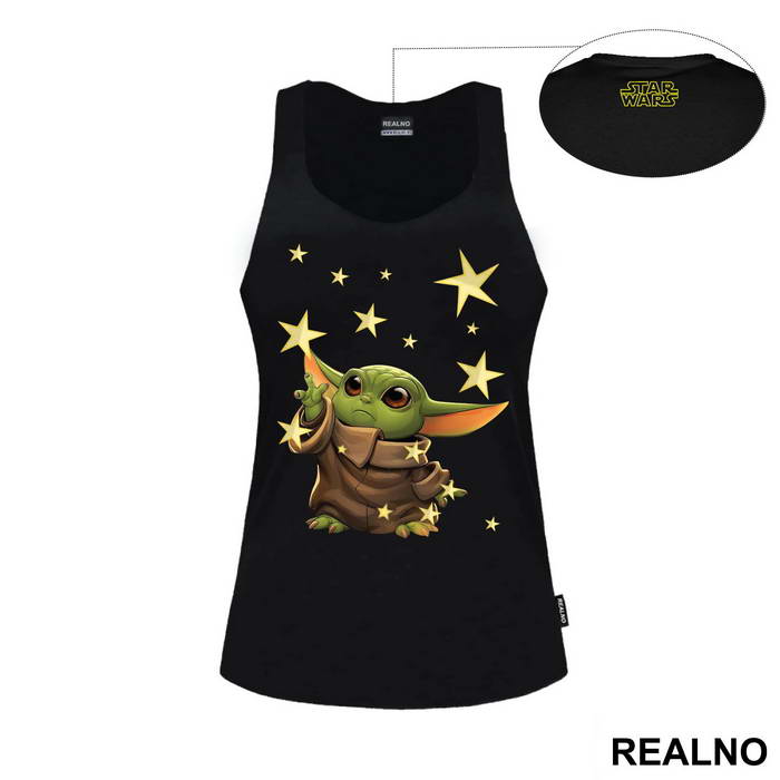 Baby Yoda Reaching For The Stars - Yoda - Mandalorian - Star Wars