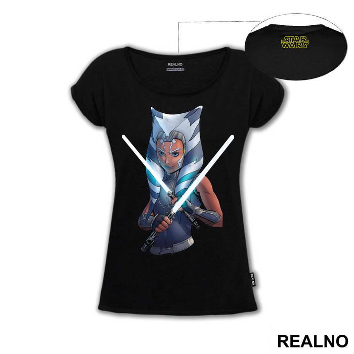 Ahsoka Tano Holding Two Lightsabers - Mandalorian - Star Wars