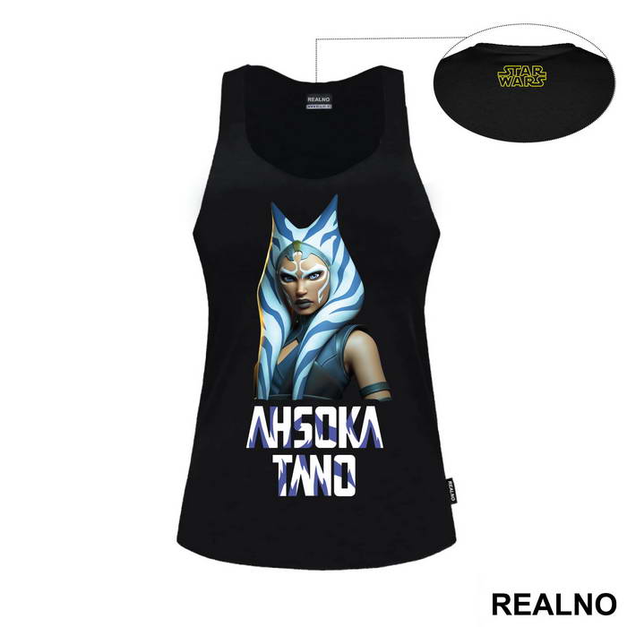 Ahsoka Text And Portrait- Mandalorian - Star Wars