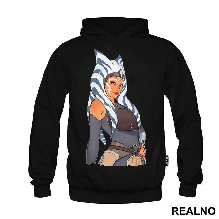 Ahsoka Tano Cartoon Drawing - Mandalorian - Star Wars