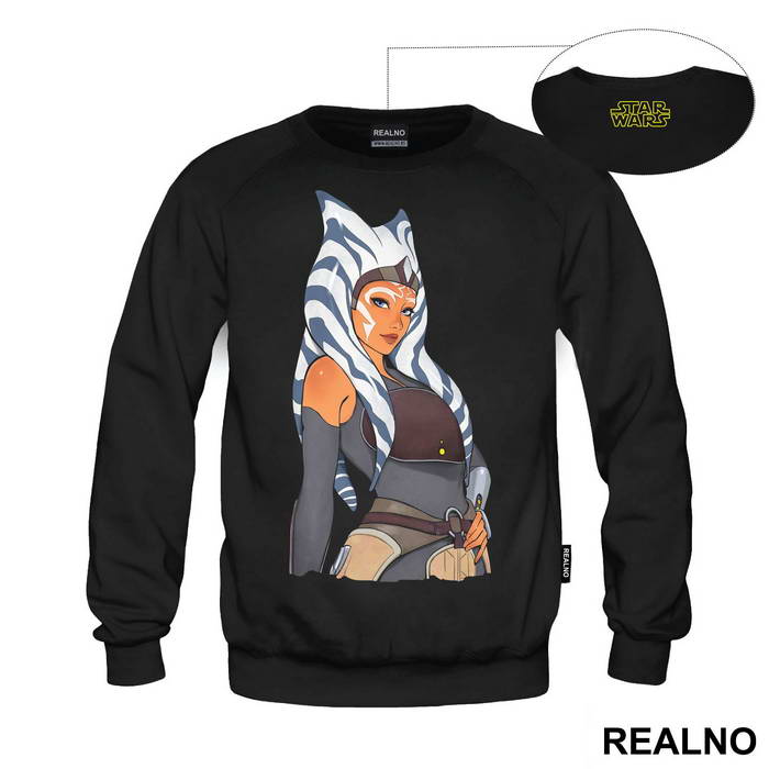 Ahsoka Tano Cartoon Drawing - Mandalorian - Star Wars