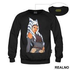 Ahsoka Tano Cartoon Drawing - Mandalorian - Star Wars