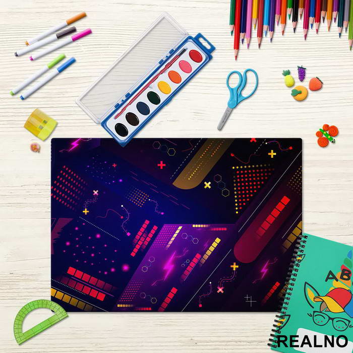 Purple Shapes - Engineer - Podmetač za sto