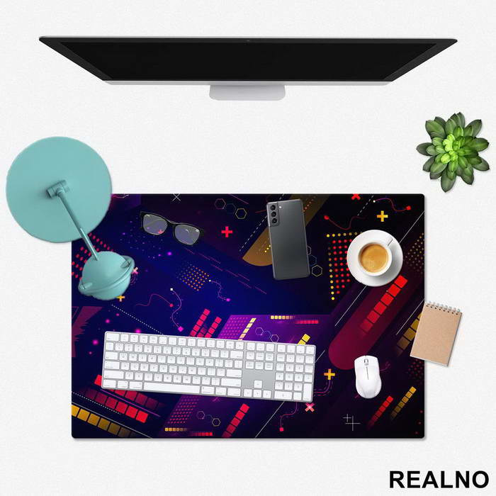 Purple Shapes - Engineer - Podmetač za sto