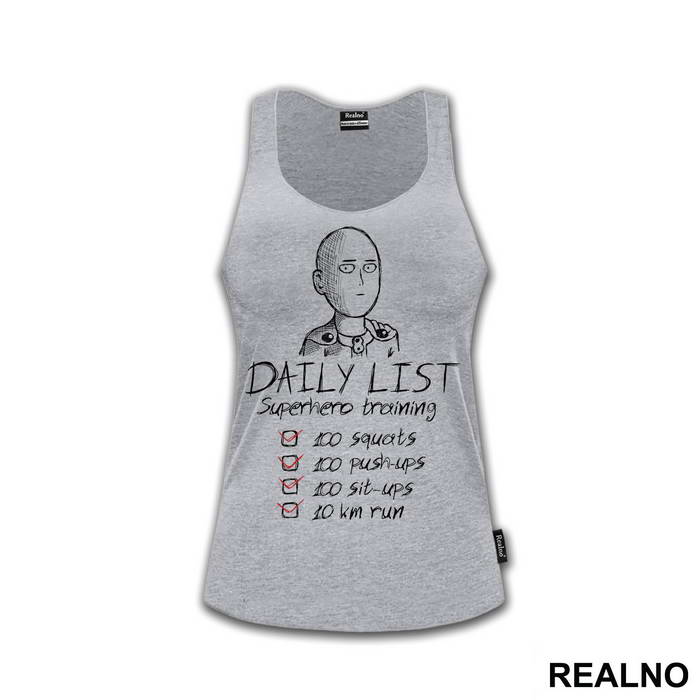 Daily List - Superhero Training - One Punch Man - Majica