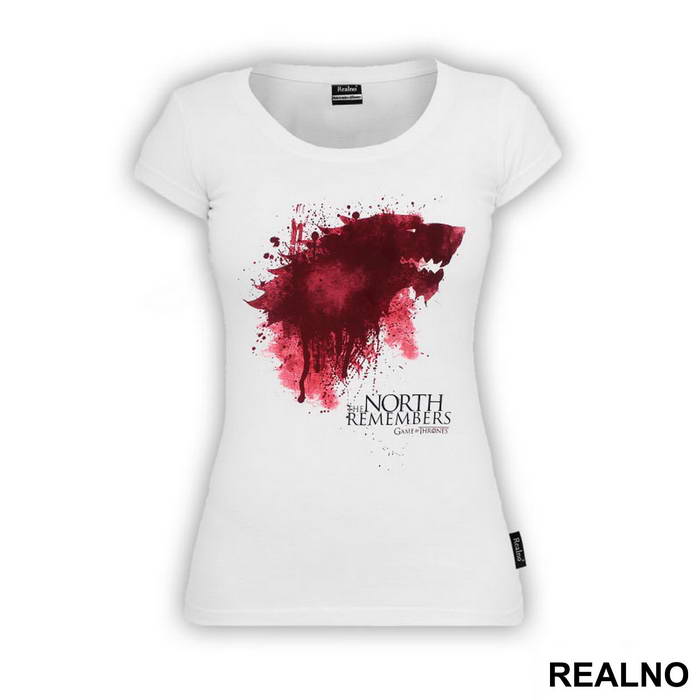 The North Remembers - Bloody Wolf Sigil - House Stark - Game Of Thrones - GOT