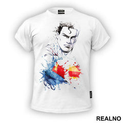 Splash Watercolor Art - Superman