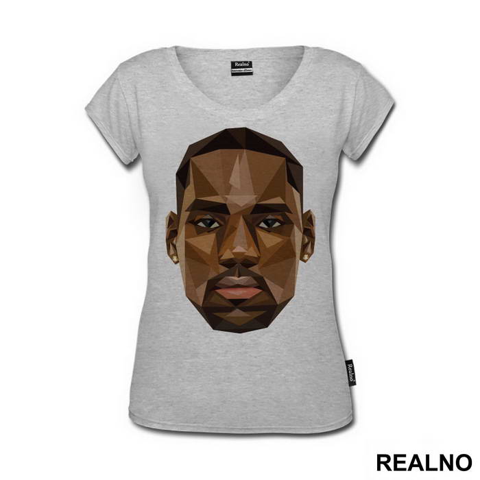 Lebron James Head Triangle Art - NBA - Košarka