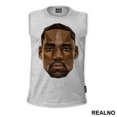 Lebron James Head Triangle Art - NBA - Košarka