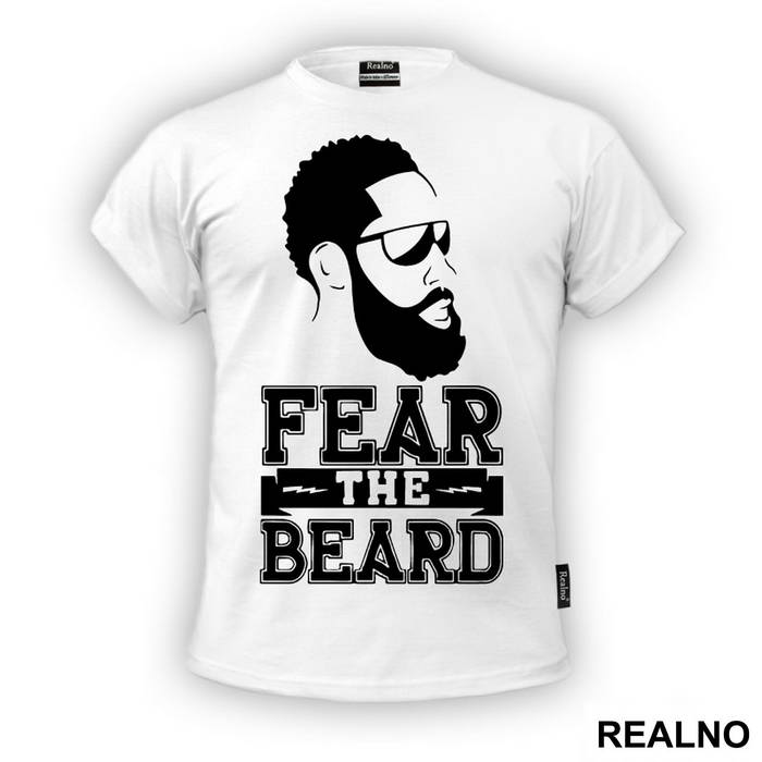 James Harden Fear The Beard Stencil Black - NBA - Košarka