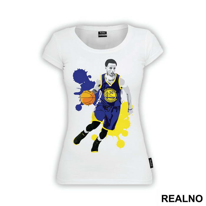 Stephen Steph Curry Golden State Warriors 30 Art - NBA - Košarka