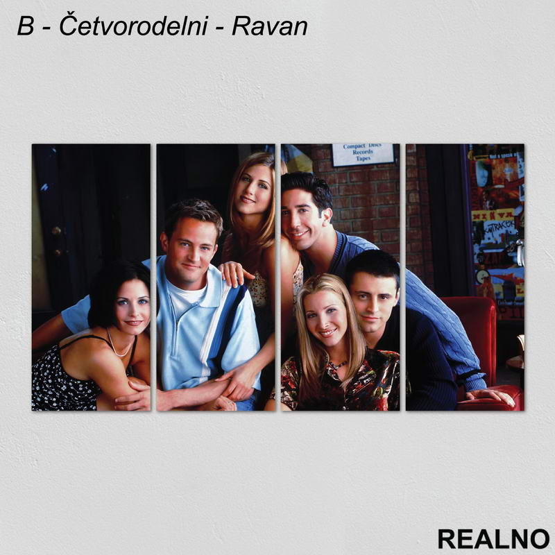 Smiling Group - Friends - Slika na platnu - Kanvas