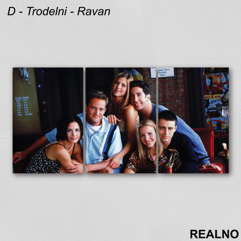 Smiling Group - Friends - Slika na platnu - Kanvas